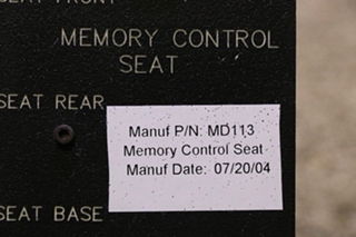 USED MD113 MEMORY CONTROL SEAT MODULE RV PARTS FOR SALE
