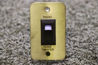 USED RV/MOTORHOME RADIO / HOME THEATER SWITCH PANEL FOR SALE