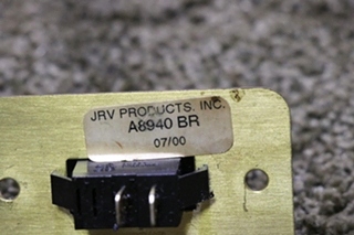 USED JRV A8940BR ON / OFF SWITCH PANEL RV PARTS FOR SALE