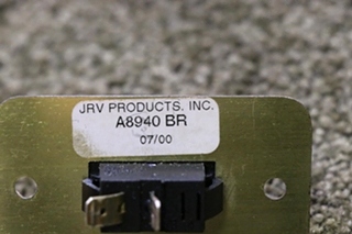 USED A8940BR JRV PRODUCTS ON / OFF SWITCH PANEL MOTORHOME PARTS FOR SALE