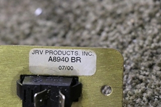 USED ON / OFF SWITCH PANEL JRV A8940BR RV/MOTORHOME PARTS FOR SALE
