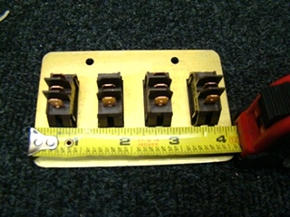 NEW/OLD STOCK RV/MOTORHOME SIGMA 4 WAY GOLD/BROWN LIGHT PLATE SWITCH P/N: 4.128.745 PRICE:$58.00 