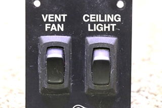 USED BEAVER VENT FAN / CEILING LIGHT SWITCH PANEL RV PARTS FOR SALE