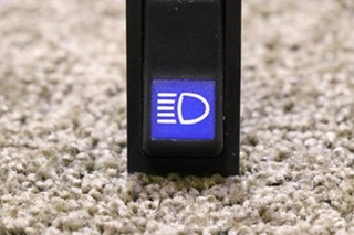 USED BLUE AND BLACK HEADLIGHT DASH SWITCH RV PARTS FOR SALE