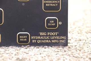 USED MOTORHOME M37001 BIG FOOT HYDRAULIC LEVELING TOUCH PAD FOR SALE
