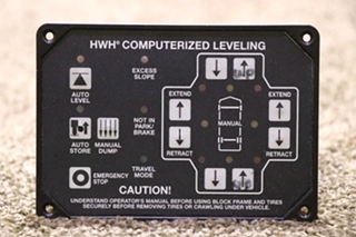 USED AP35977 HWH COMPUTERIZED LEVELING TOUCH PAD MOTORHOME PARTS FOR SALE