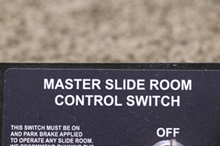 USED MASTER SLIDE ROOM CONTROL SWITCH PANEL RV/MOTORHOME PARTS FOR SALE