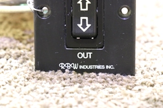 USED MOTORHOME SLIDE ROOM IN/OUT SWITCH PANEL BY RBW INDUSTRIES FOR SALE