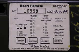 USED HEART INTERFACE 84-2056-03 HEART REMOTE PANEL MOTORHOME PARTS FOR SALE