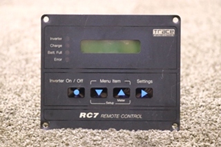 USED RV TRACE ENGINEERING RC7 REMOTE CONTROL PANEL FOR SALE