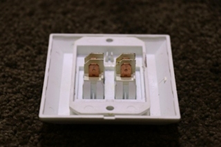 USED DOUBLE ON / OFF SWITCH PANEL RV/MOTORHOME PARTS FOR SALE
