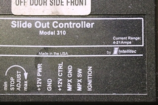 USED RV/MOTORHOME MODEL 310 INTELLITEC SLIDE OUT CONTROLLER 00-00525-310 FOR SALE