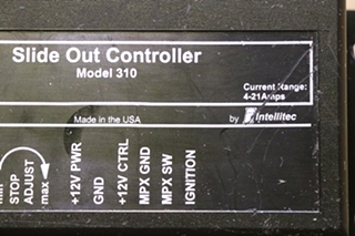USED SLIDE OUT CONTROLLER MODEL 310 BY INTELLITEC 00-00525-310 RV PARTS FOR SALE