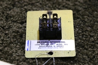 USED OPEN / CLOSE ROCKER SWITCH GOLD/BRASS PANEL RV/MOTORHOME PARTS FOR SALE