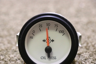 USED MOTORHOME 944383 OIL PRESSURE DASH GAUGE FOR SALE