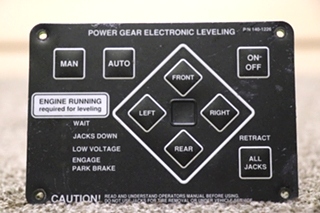 USED POWER GEAR 140-1226 ELECTRONIC LEVELING TOUCH PAD MOTORHOME PARTS FOR SALE