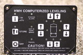 USED MOTORHOME HWH COMPUTERIZED LEVELING TOUCH PAD FOR SALE