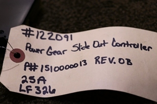 USED RV 1510000013 POWER GEAR SLIDE-OUT CONTROLLER FOR SALE