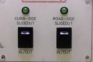 USED NEWMAR CORP CURB-SIDE & ROAD-SIDE SLIDEOUT SWITCH PANEL MOTORHOME PARTS FOR SALE