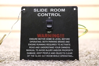 USED SLIDE ROOM CONTROL SWITCH PANEL RV PARTS FOR SALE