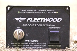 USED HWH FLEETWOOD SLIDE-OUT ROOM EXTENSION SWITCH PANEL AP34718 MOTORHOME PARTS FOR SALE