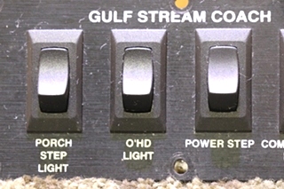 USED GULFSTREAM COACH 4 SWITCH PANEL RV/MOTORHOME PARTS FOR SALE