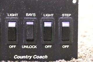 USED RV/MOTORHOME COUNTRY COACH 5 SWITCH PANEL FOR SALE