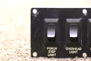 USED PORCH STEP / OH LIGHT / POWER STEP / COMPARTMENT LIGHT SWITCH PANEL RV PARTS FOR SALE