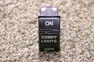 USED ON / OFF COMPT LIGHTS SWITCH V1D1 MOTORHOME PARTS FOR SALE