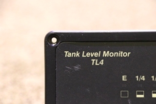 USED MOTORHOME HEART TANK LEVEL MONITOR TL4 PANEL FOR SALE