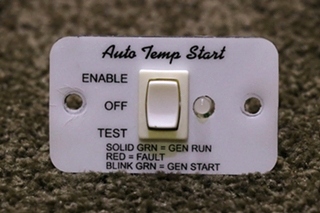 USED A9159WH AUTO TEMP START SWITCH PANEL MOTORHOME PARTS FOR SALE