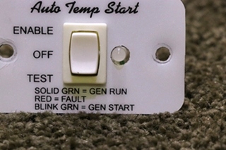 USED A9159WH AUTO TEMP START SWITCH PANEL MOTORHOME PARTS FOR SALE