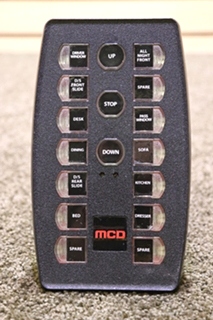 USED MCD BUTTON SWITCH PANEL RV/MOTORHOME PARTS FOR SALE