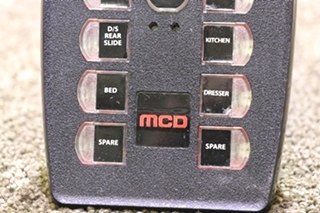 USED MCD BUTTON SWITCH PANEL RV/MOTORHOME PARTS FOR SALE