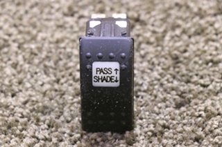 USED PASS SHADE UP/DOWN DASH SWITCH V8D1 RV/MOTORHOME PARTS FOR SALE