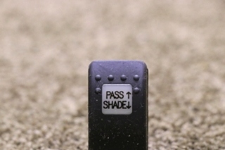 USED PASS SHADE UP/DOWN DASH SWITCH V8D1 RV/MOTORHOME PARTS FOR SALE