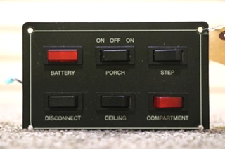 USED RV/MOTORHOME A3227BL JRV SWITCH PANEL FOR SALE