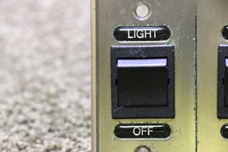 USED LIGHT / LAVY / FAN / WATER PUMP CONNECTING SWITCH PANEL MOTORHOME PARTS FOR SALE