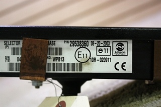 USED ALLISON SHIFT SELECTOR P/N 29538360 FOR SALE
