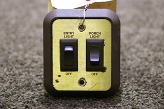 USED ENTRY LIGHT & PORCH LIGHT SWITCH PANEL RV/MOTORHOME PARTS FOR SALE