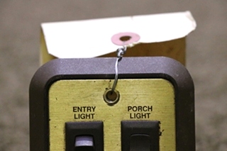 USED ENTRY LIGHT & PORCH LIGHT SWITCH PANEL RV/MOTORHOME PARTS FOR SALE