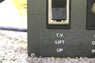 USED T.V. LIFT UP & STEP COVER IN/OUT SWITCH PANEL MOTORHOME PARTS FOR SALE