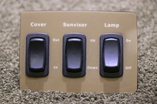 USED RV COVER / SUNVISOR / LAMP DASH SWITCH PANEL FOR SALE