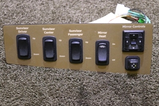 USED MOTORHOME 6 DASH SWITCH PANEL FOR SALE