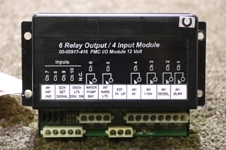 USED INTELLITEC 00-00917-416 6 RELAY OUTPUT / 4 INPUT MODULE RV PARTS FOR SALE