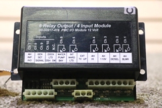 USED INTELLITEC 00-00917-416 6 RELAY OUTPUT / 4 INPUT MODULE RV PARTS FOR SALE