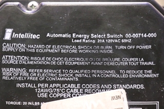 USED INTELLITEC 00-00714-000 AUTOMATIC ENERGY SELECT SWITCH MOTORHOME PARTS FOR SALE