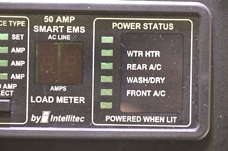 USED 50 AMP SMART EMS DISPLAY PANEL BY INTELLITEC RV/MOTORHOME PARTS FOR SALE