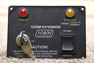 USED RV/MOTORHOME HWH ROOM EXTENSION SWITCH PANEL FOR SALE