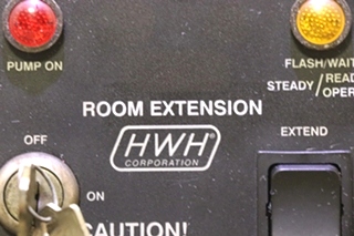 USED RV/MOTORHOME HWH ROOM EXTENSION SWITCH PANEL FOR SALE